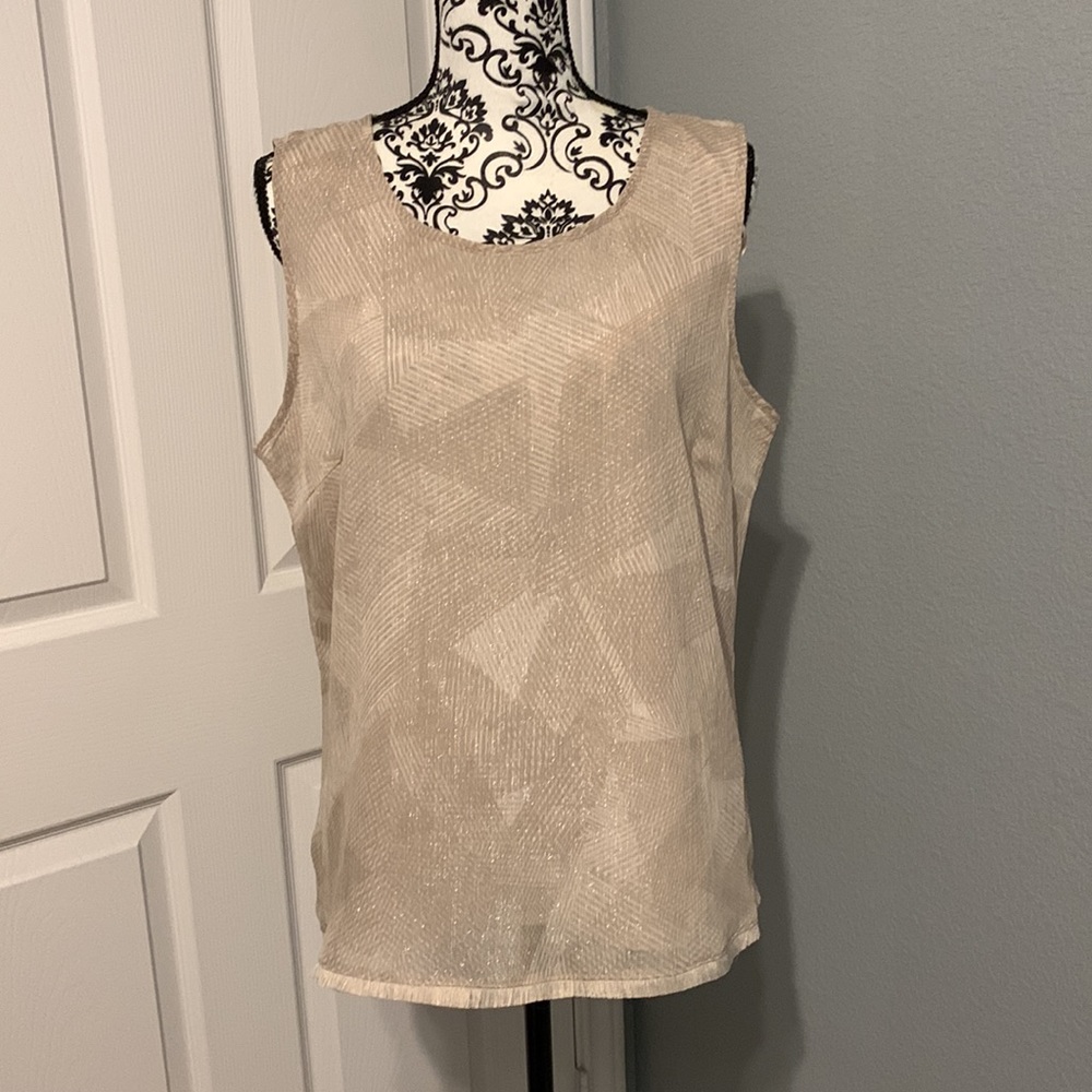 Halston sleeveless blouse